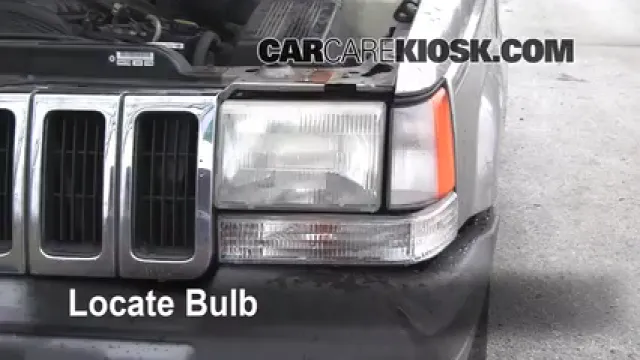 1998 Jeep Grand Cherokee TSi 4.0L 6 Cyl. Éclairage Feux de croisement (remplacer l'ampoule)